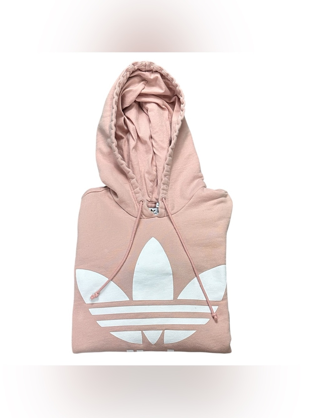 Adidas Originals Trefoil Hoodie Womens Medium Pink Pullover Sweatshirt Logo